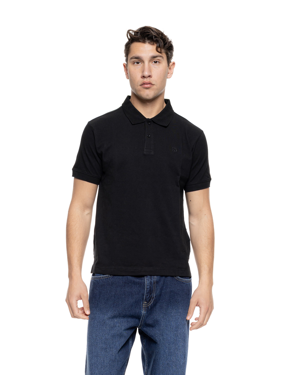 Splendid Ανδρικό μπλουζάκι πόλο πικέ 55-206-025 BLACK