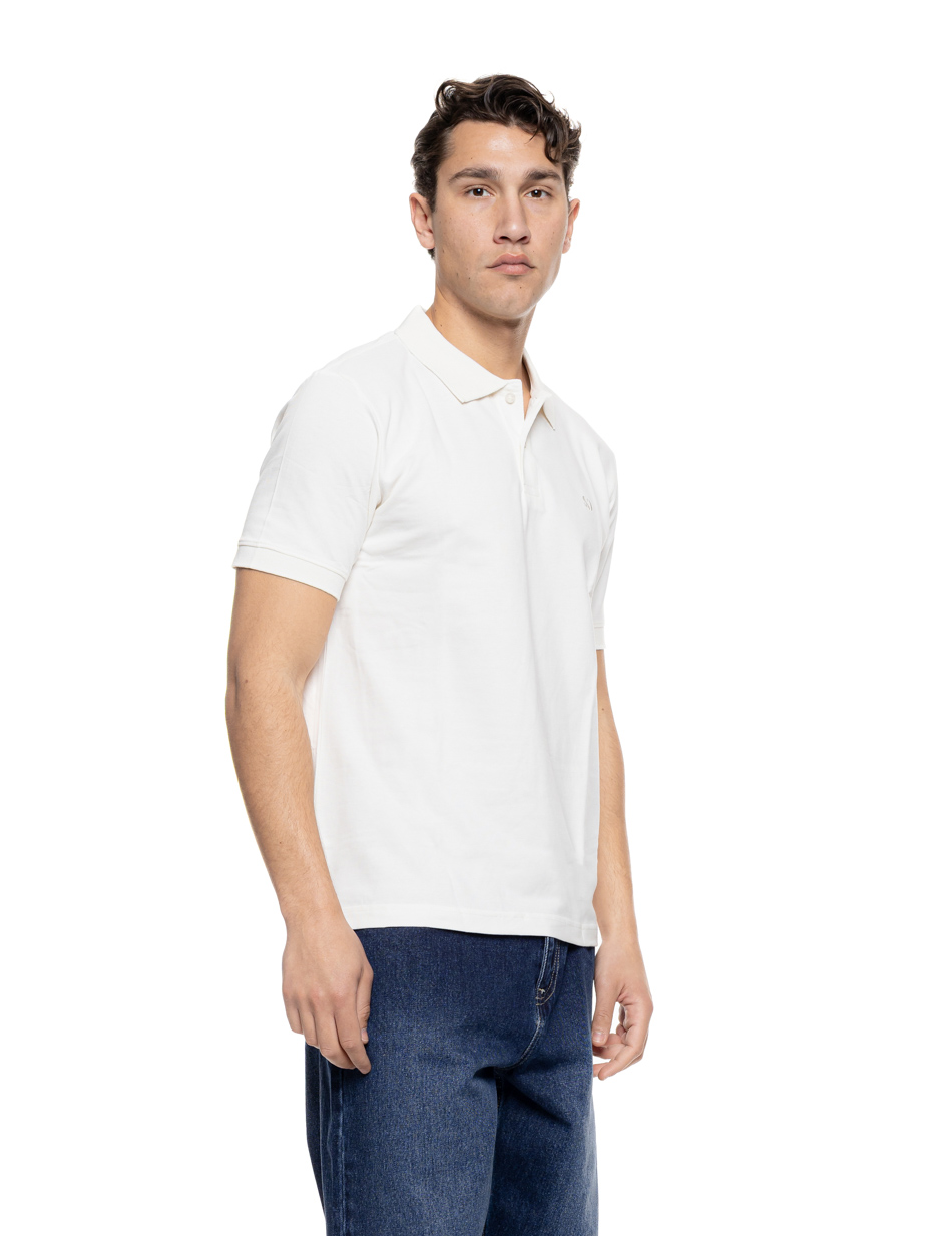 Splendid Ανδρικό μπλουζάκι πόλο πικέ 55-206-025 OFF WHITE