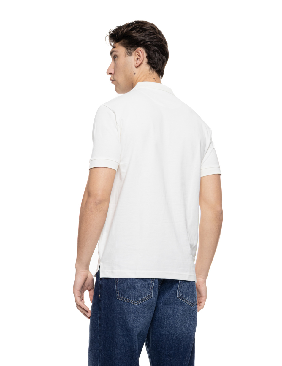 Splendid Ανδρικό μπλουζάκι πόλο πικέ 55-206-025 OFF WHITE