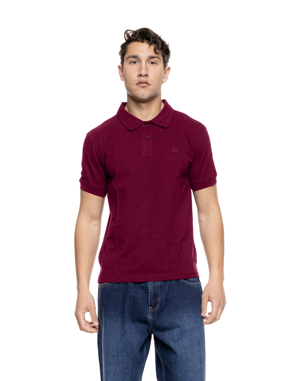 Splendid Ανδρικό μπλουζάκι πόλο πικέ 55-206-025 BORDEAUX