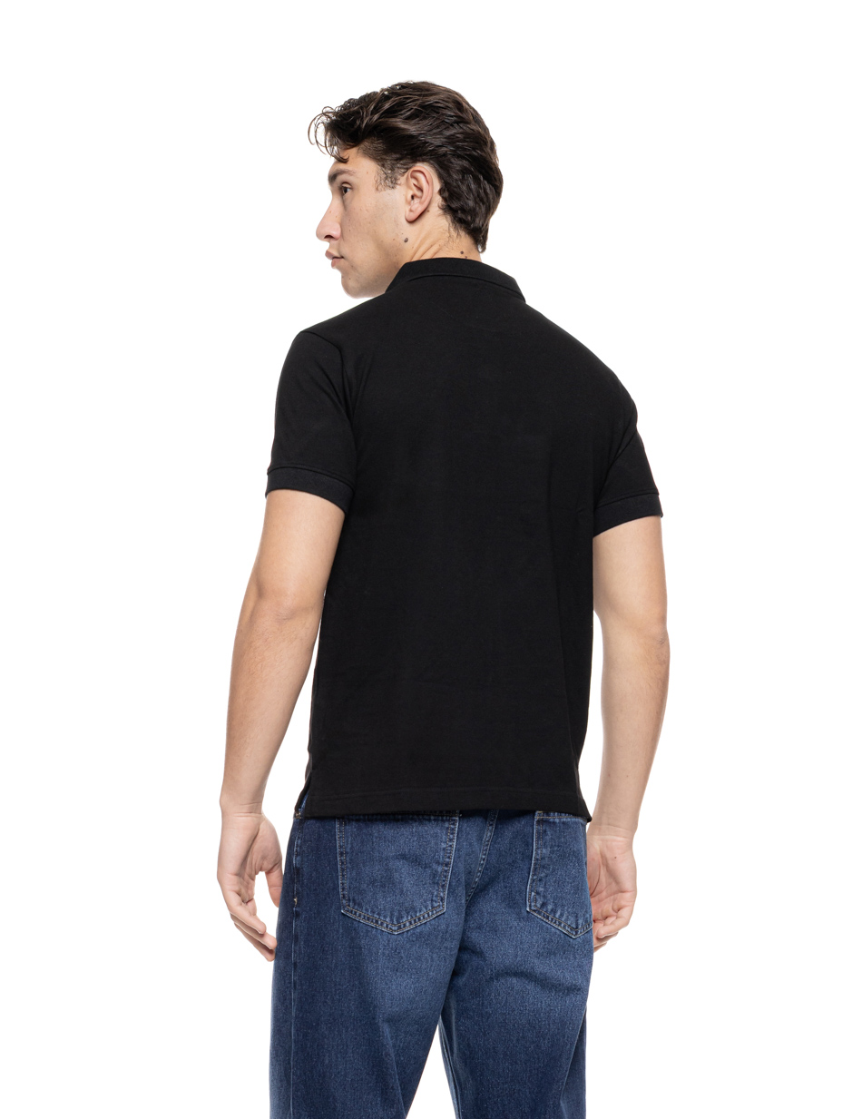 Biston Ανδρικό μπλουζάκι πόλο πικέ 55-206-026 BLACK