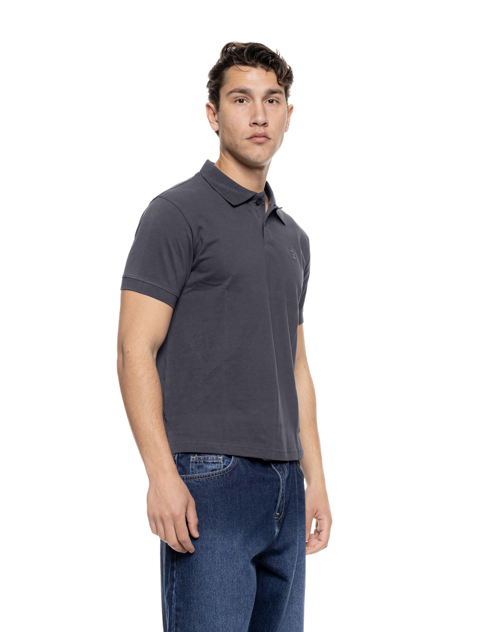 Biston Ανδρικό μπλουζάκι πόλο πικέ 55-206-026 DK GREY