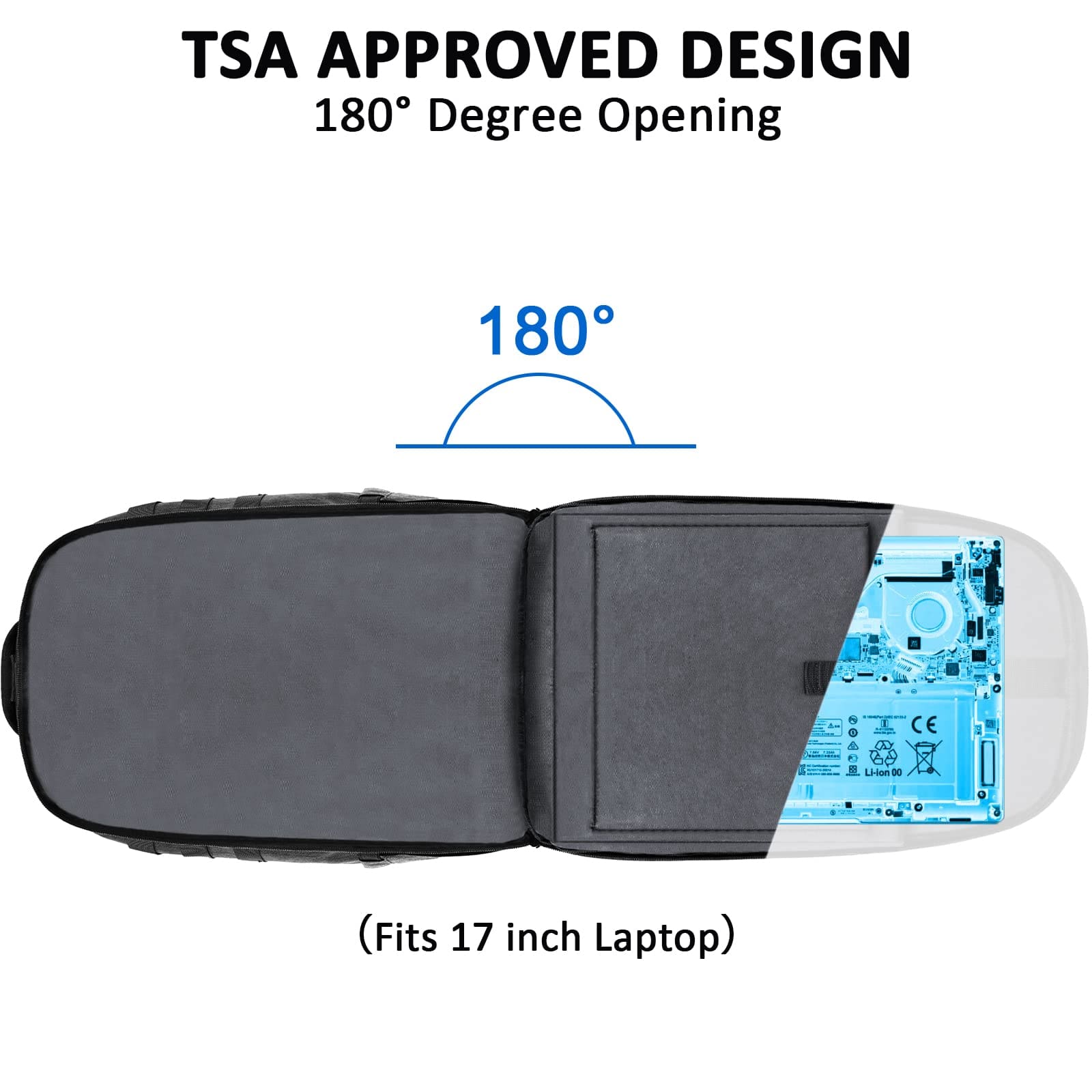Σακίδιο πλάτης Military 32L 17,3” Matein 6056 μαύρο