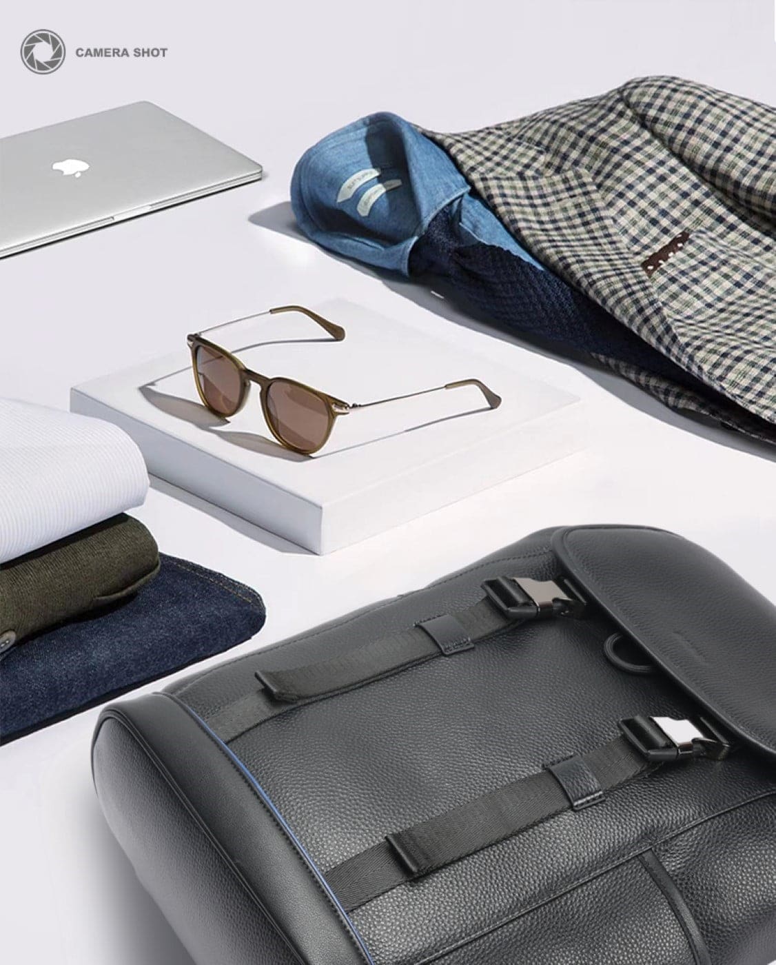 Δερμάτινο Σακίδιο πλάτης 24L 15,6” Bopai 61-123391 μαύρο