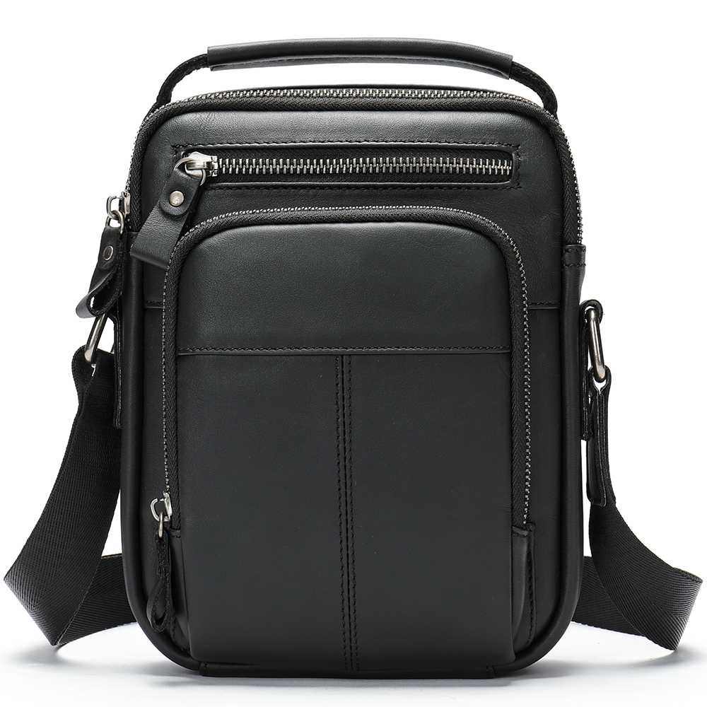 Δερμάτινο Ανδρικό Τσαντάκι Ώμου Cardinal 6105 μαύρο