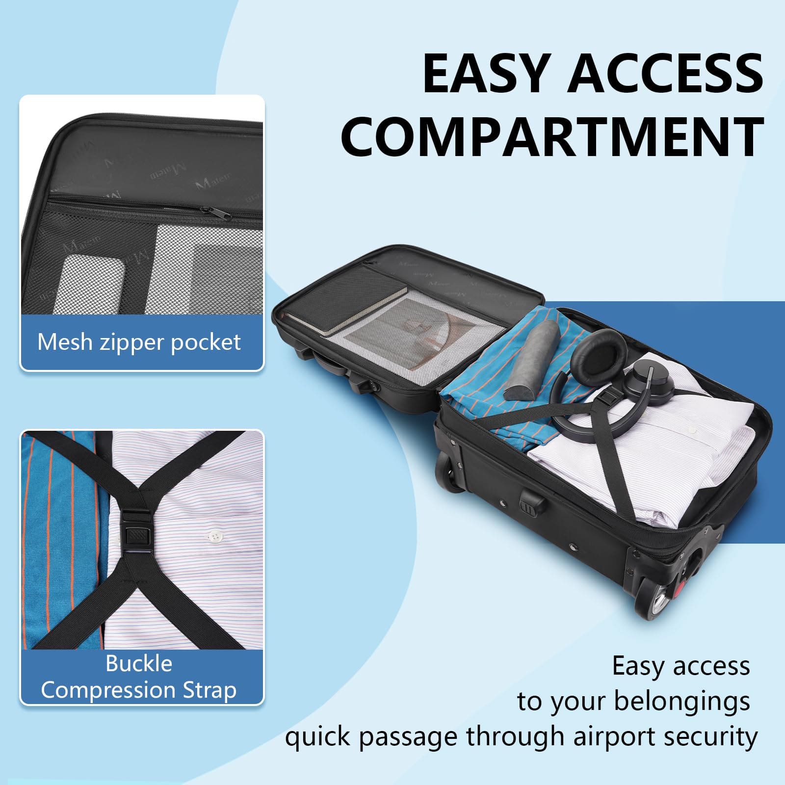 Βαλίτσα καμπίνας Pilot Business Matein 6628 17,3" Μαύρο