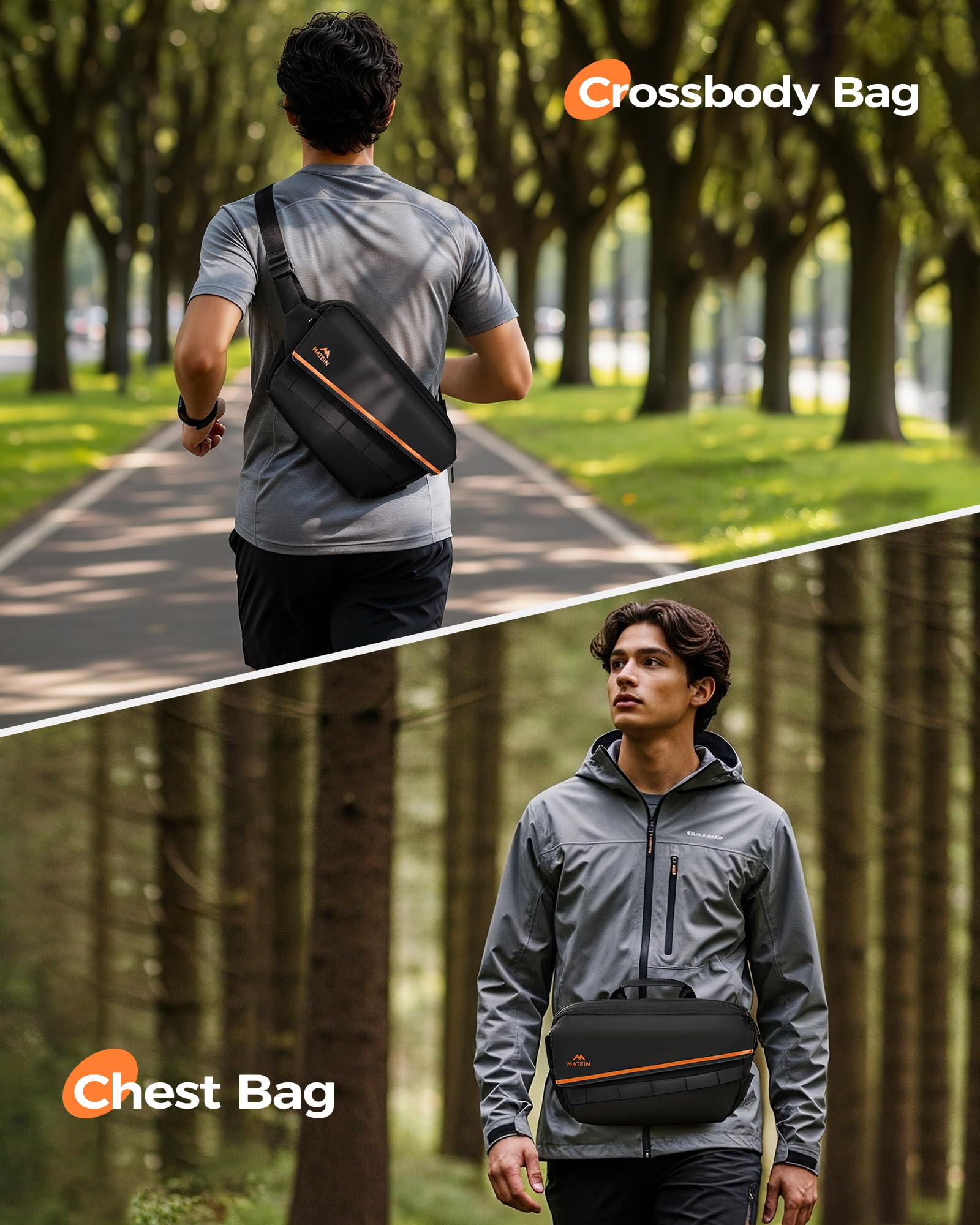 Τσαντάκι Crossbody Matein 6780 μαύρο