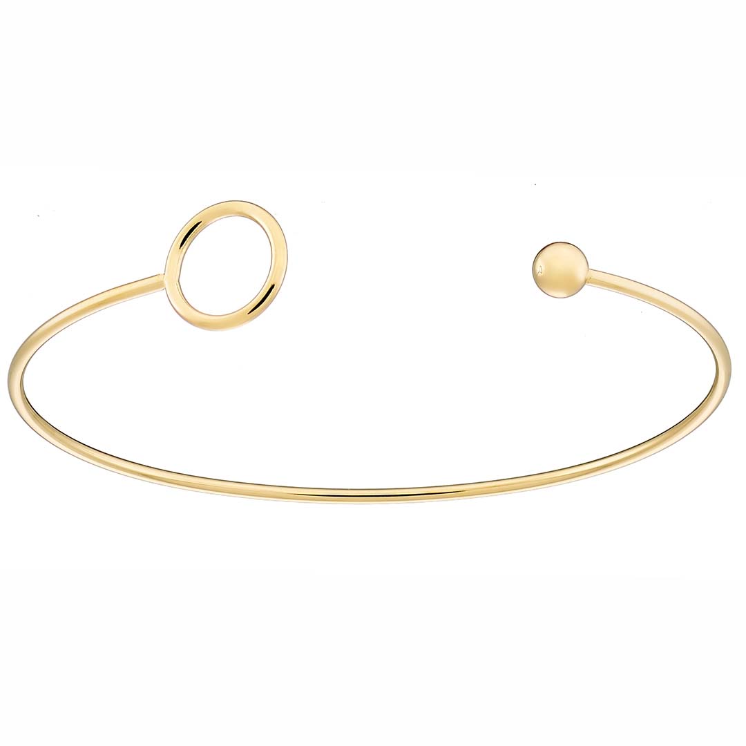 Βραχιόλι γυναικείο από ανοξείδωτο ατσάλι επιχρυσωμένo N-01006G