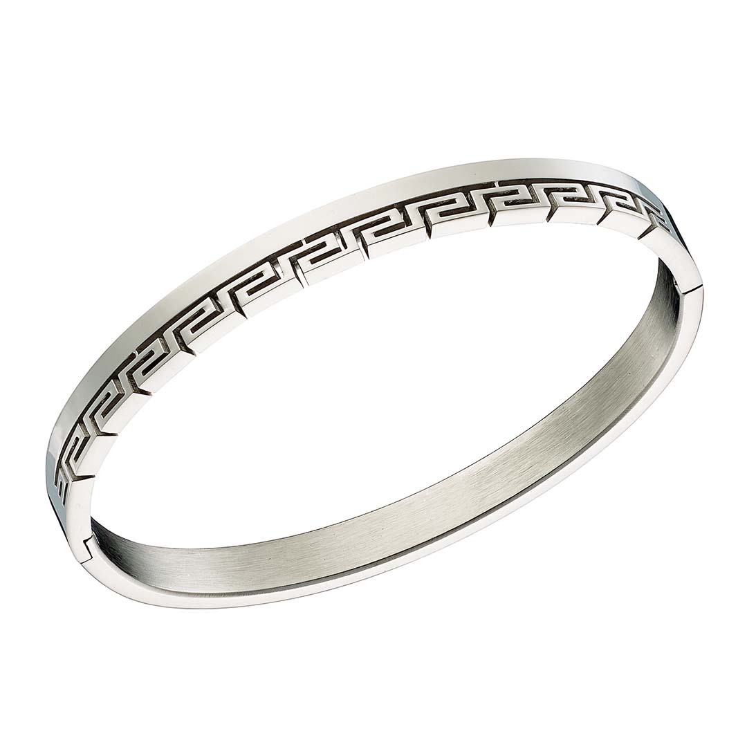 Γυναικείο  Βραχιόλι χειροπέδα από ανοξείδωτο ατσάλι με κούμπωμα  N-01023