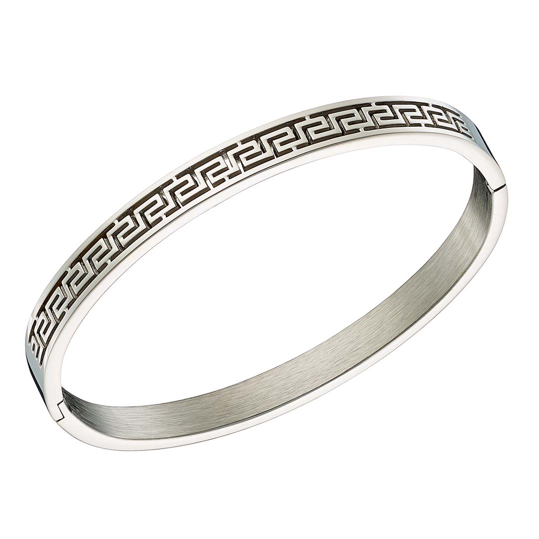 Γυναικείο  Βραχιόλι χειροπέδα από ανοξείδωτο ατσάλι με κούμπωμα N-01024