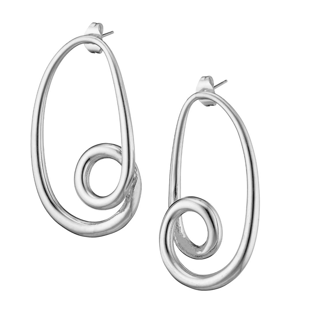 Γυναικείο Καρφωτό Σκουλαρίκι από ανοξείδωτο ατσάλι N-02337