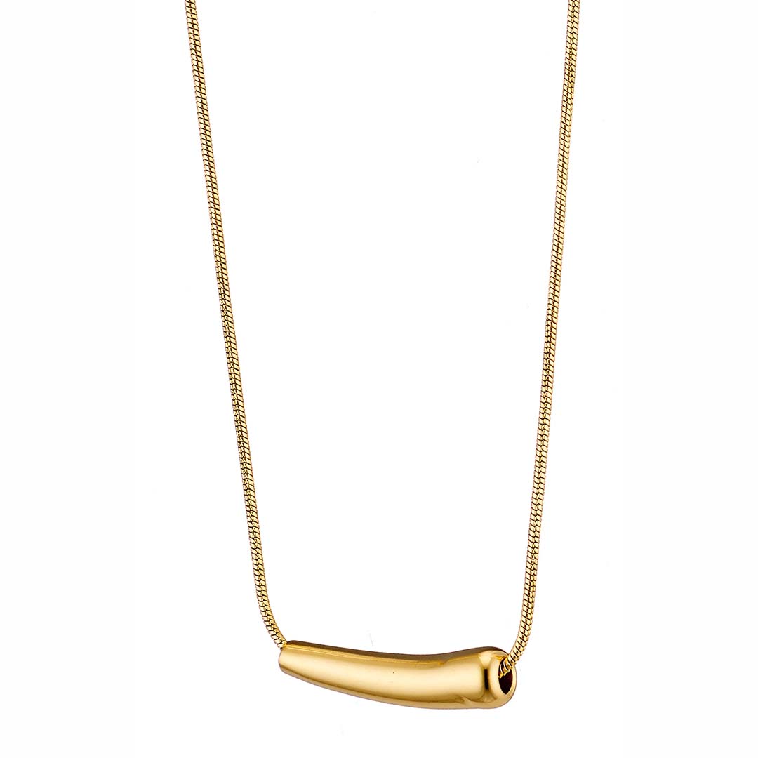 Sequoia Γυναίκειο επιχρυσωμένο  Κολιέ από ανοξείδωτο ατσάλι N-07217G