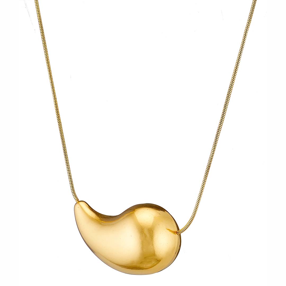 Sequoia Γυναίκειο Κολιέ 
 από ανοξείδωτο ατσάλι επιχρυσωμένο Chunky drop N-07228G