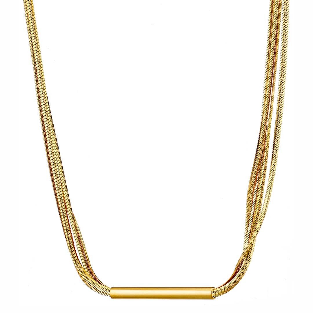 Sequoia Γυναίκειο Κολιέ από ανοξείδωτο ατσάλι N-07235G