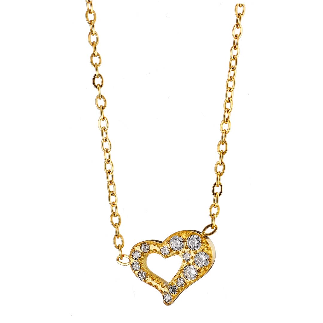 Γυναικείο κολιέ από ανοξείδωτο ατσάλι N-07262G