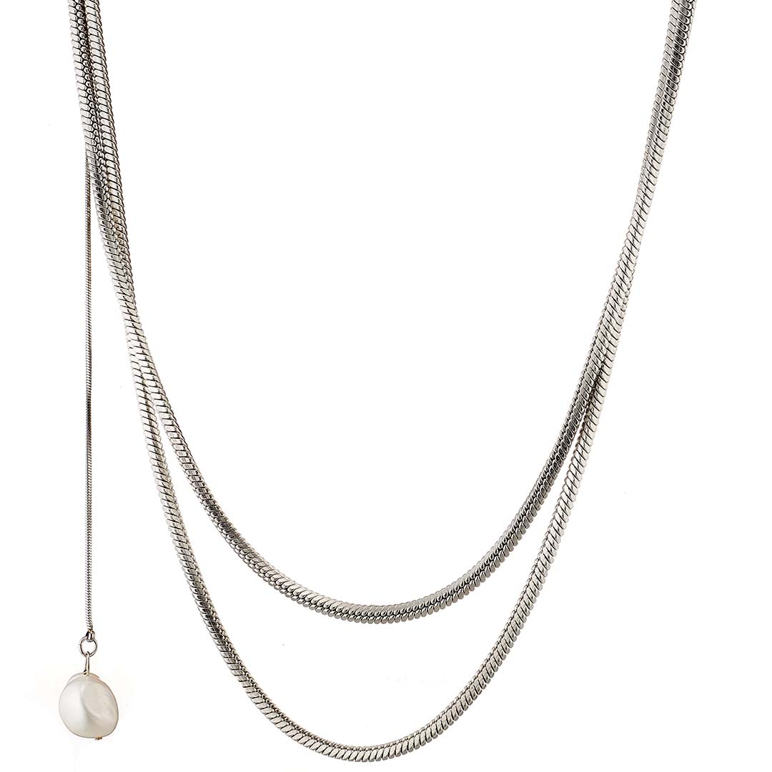 Γυναικείο κολιέ από ανοξείδωτο ατσάλι N-07288