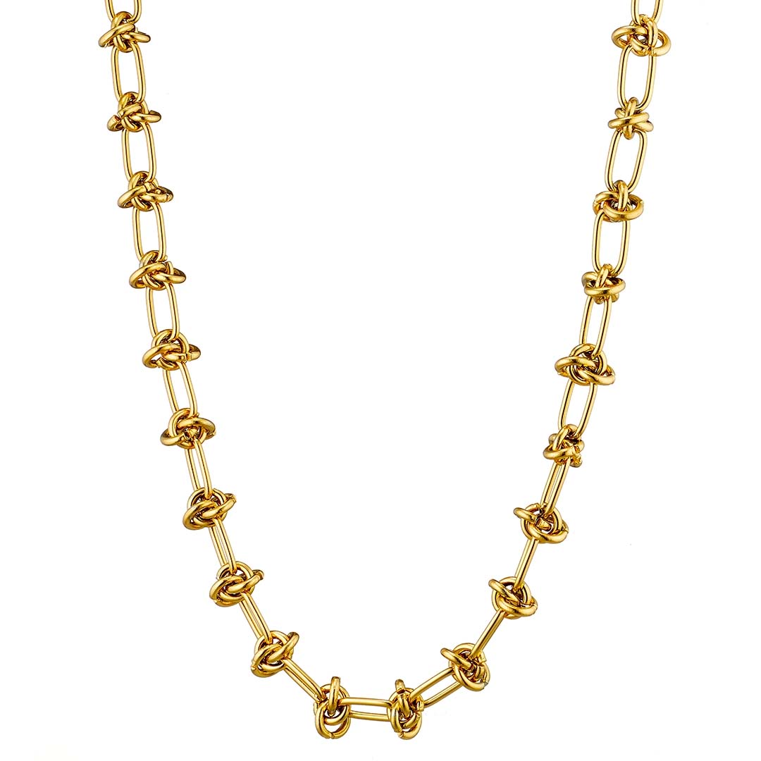 Γυναικείο κολιέ από ανοξείδωτο ατσάλι N-07301G 60cm