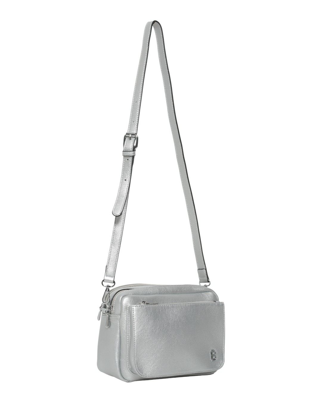 Τσάντα χιαστή WH2507 – Ασημί