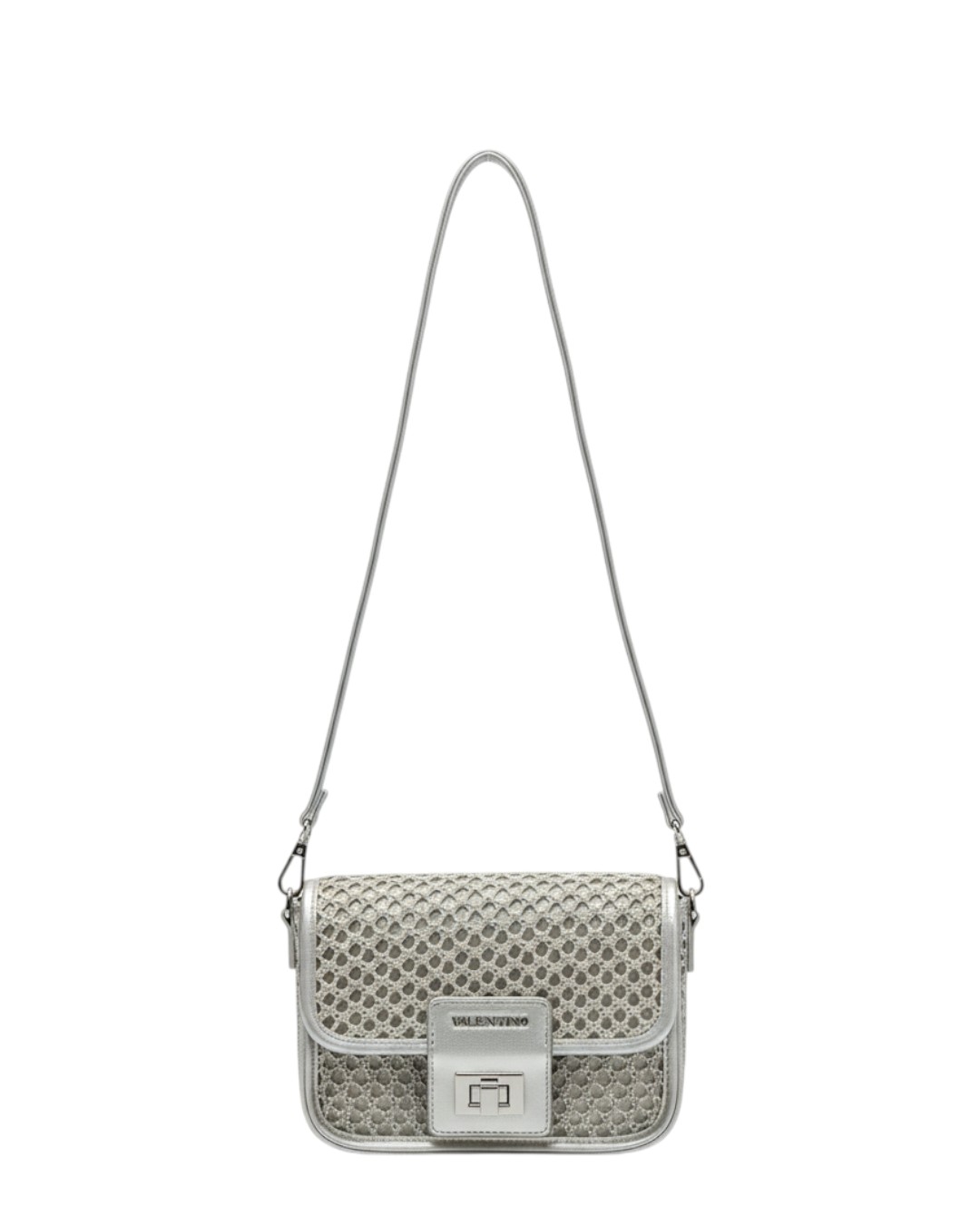 Τσάντα χιαστί J2502 – Ασημί