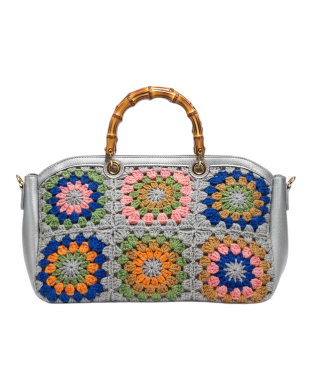 Τσάντα Χειρός J2507 – Ασημί