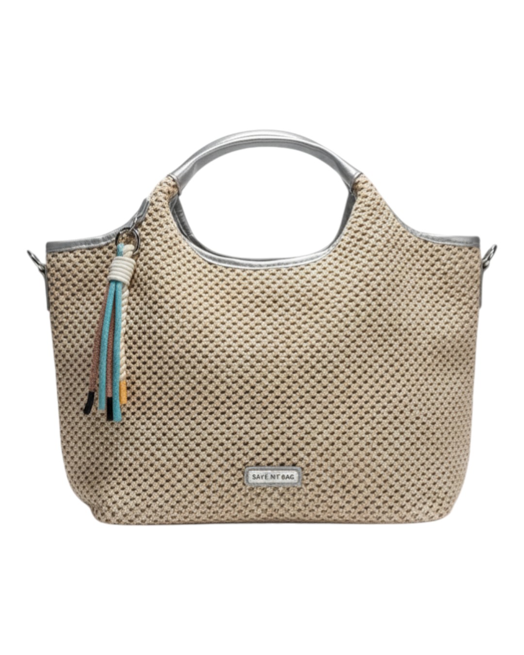 Τσάντα χειρός A8015 – Ασημί