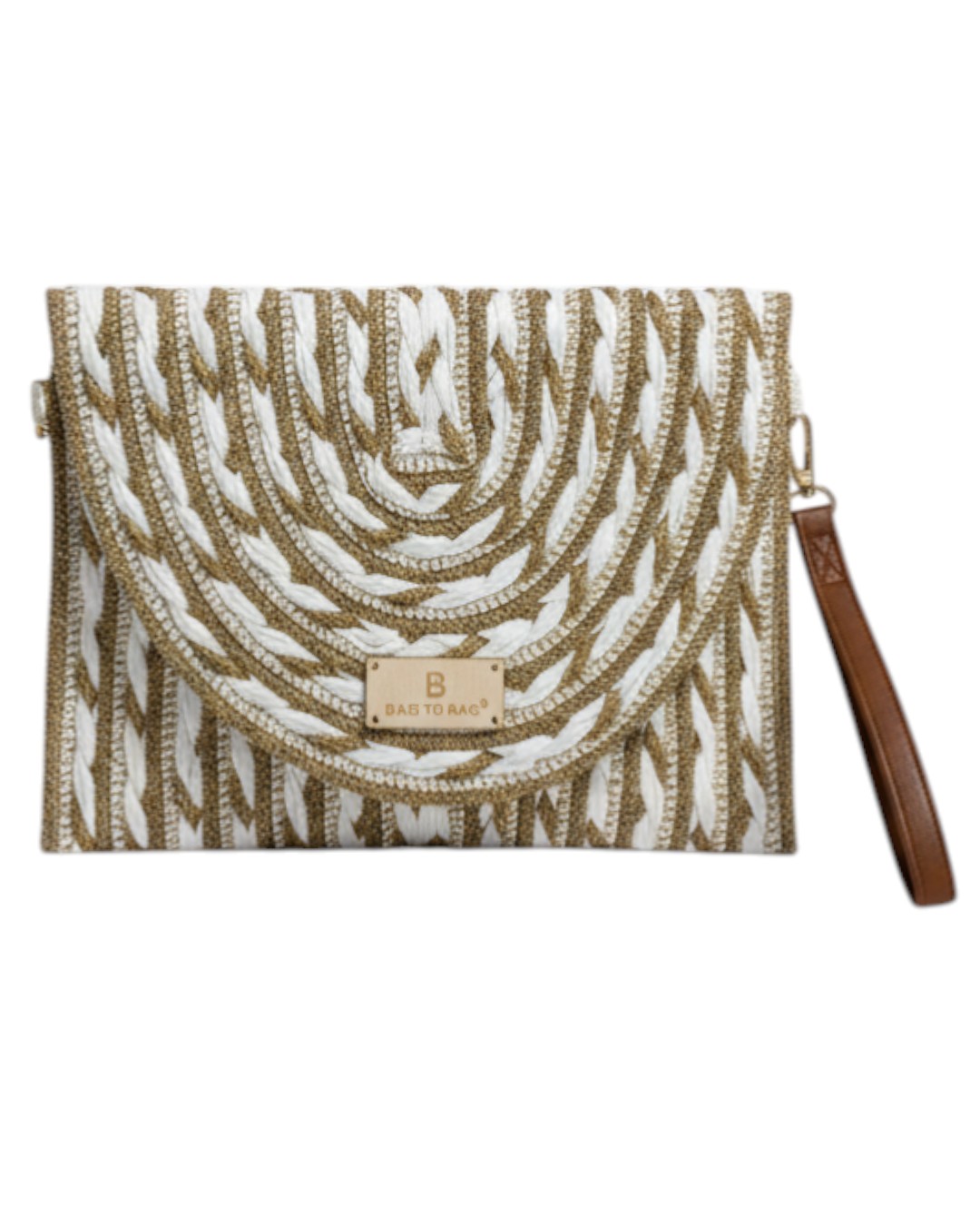 Ψάθινη τσάντα χειρός XY-2664 – Ασπρο