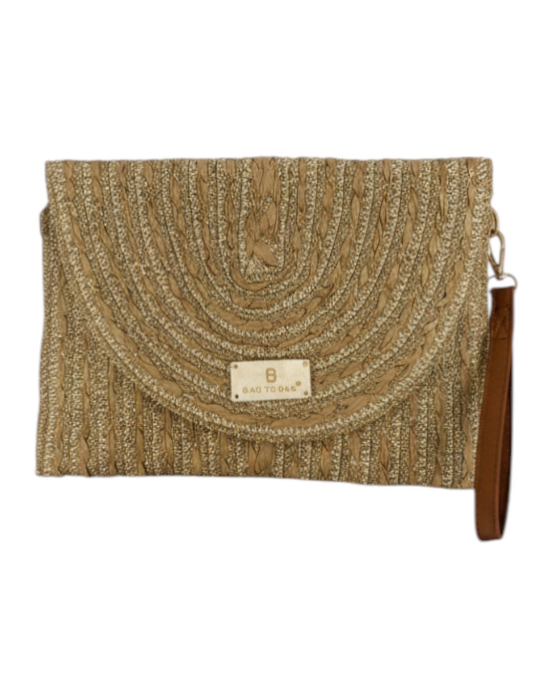 Ψάθινη τσάντα χειρός XY-2664 – Χακί