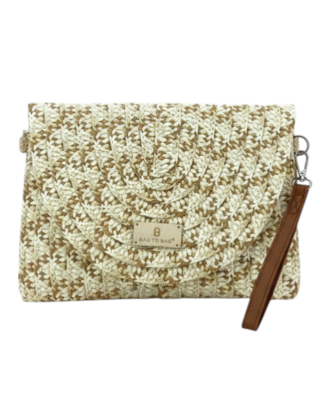 Ψάθινη τσάντα χειρός XY-2625 – Μπέζ Ψάθινη τσάντα χειρός XY-2625 – Μπέζ