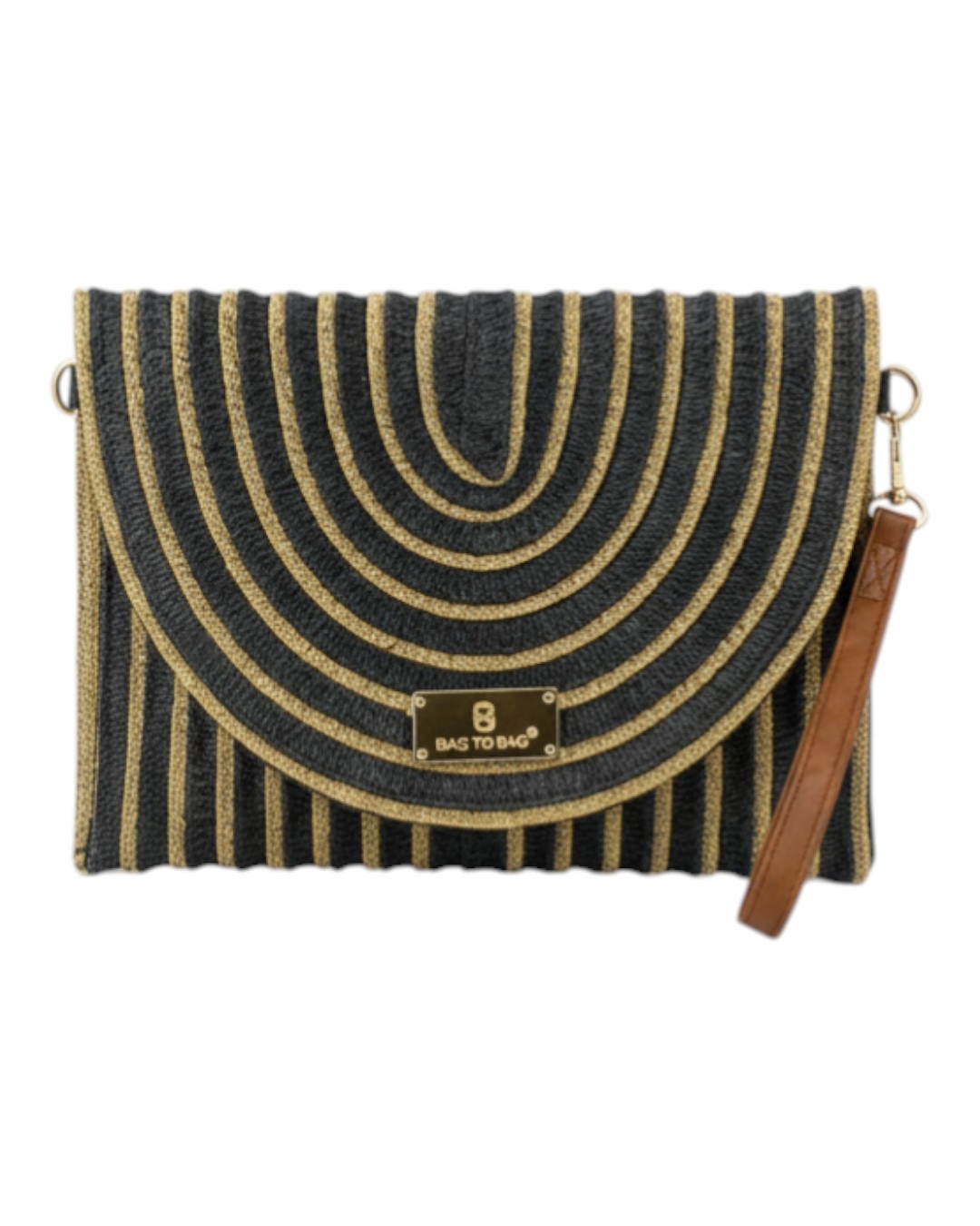 Ψάθινη τσάντα χειρός XY-2623 – Μαύρο Ψάθινη τσάντα χειρός XY-2623 – Μαύρο