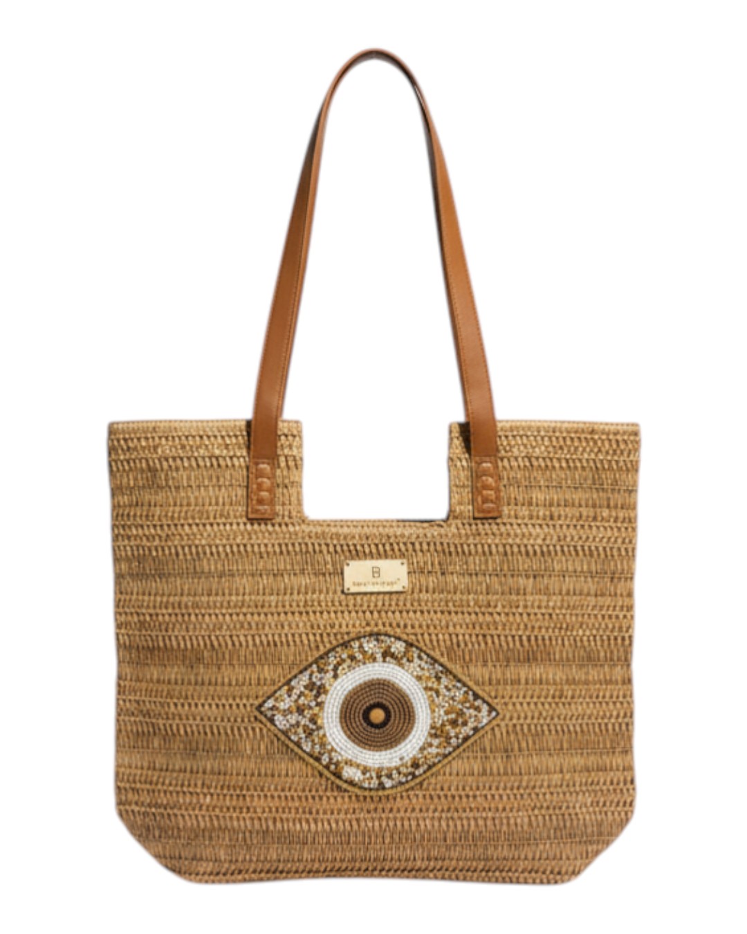 Ψάθινη τσάντα ώμου XY-2669 – Χακί