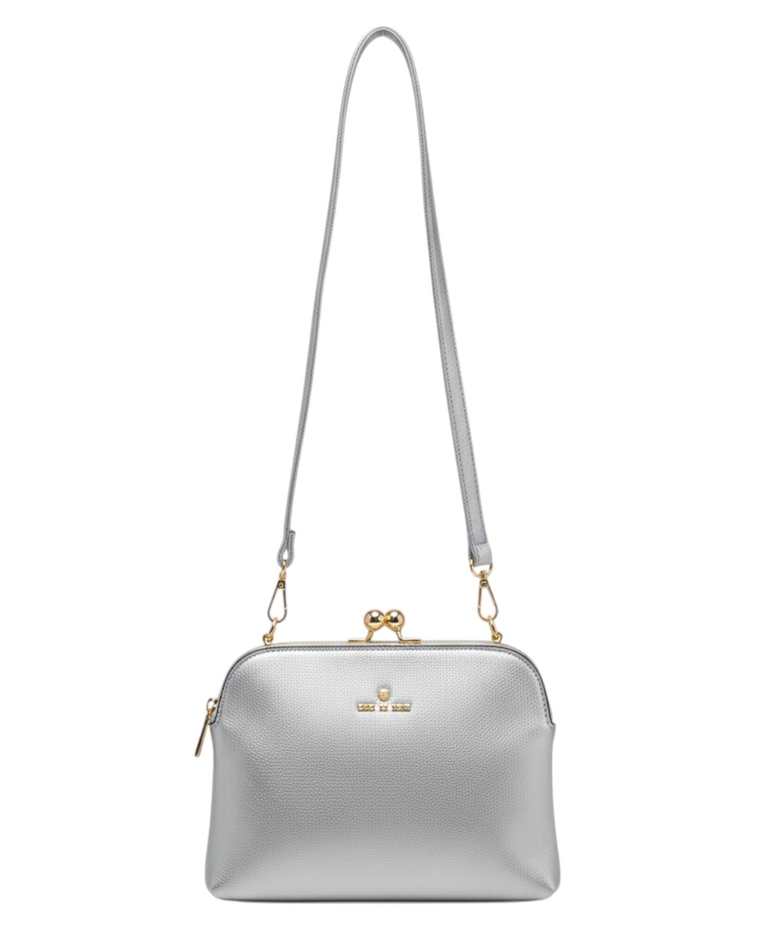 Τσάντα χιαστί WH2508 – Ασημί