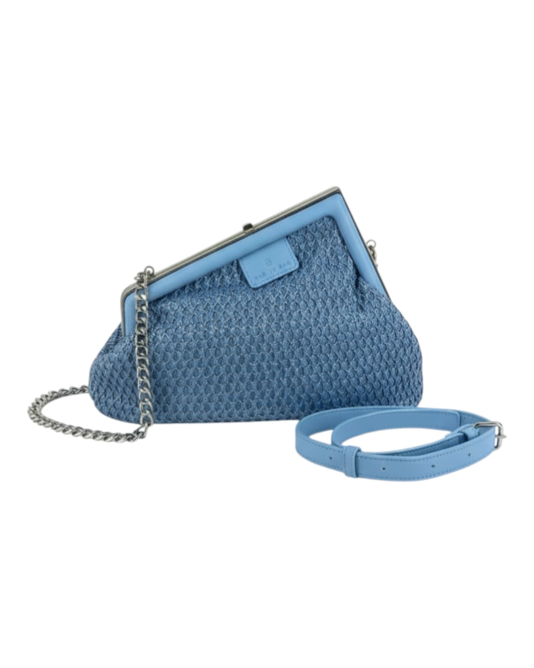 Τσάντα φάκελος clutch J2503 – Γαλάζιο