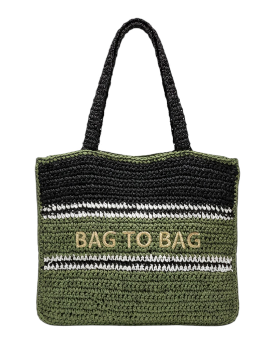 Ψάθινη Τσάντα ώμου XY-2637 – Πράσινο