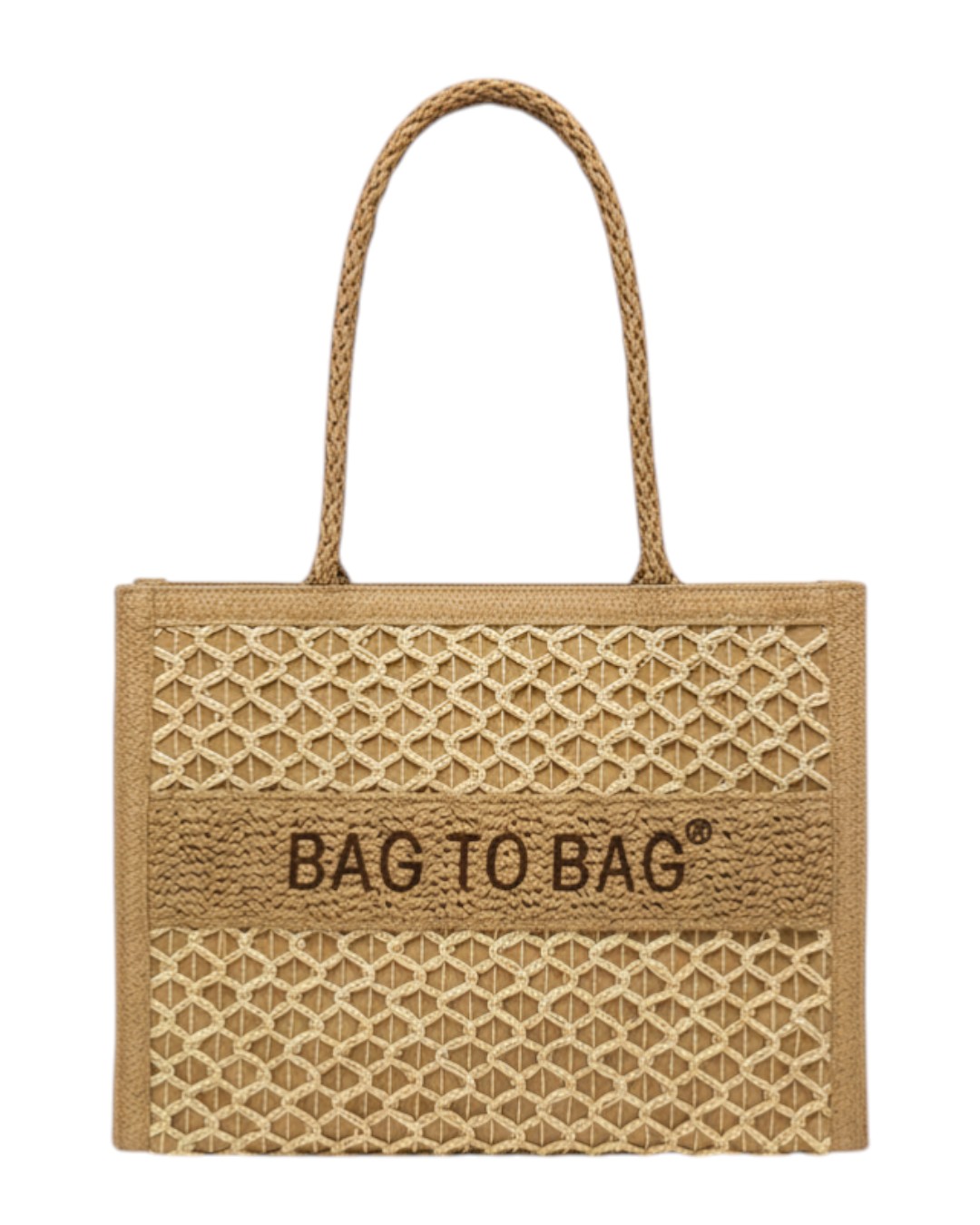 Ψάθινη τσάντα ώμου XY-2629 – Χακί Ψάθινη τσάντα ώμου XY-2629 – Χακί