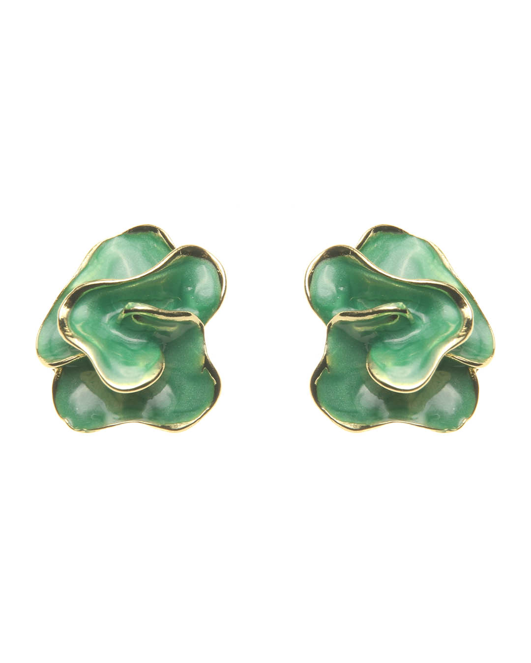 Καρφωτό σκουλαρίκι XY-3511-2 – Πράσινο