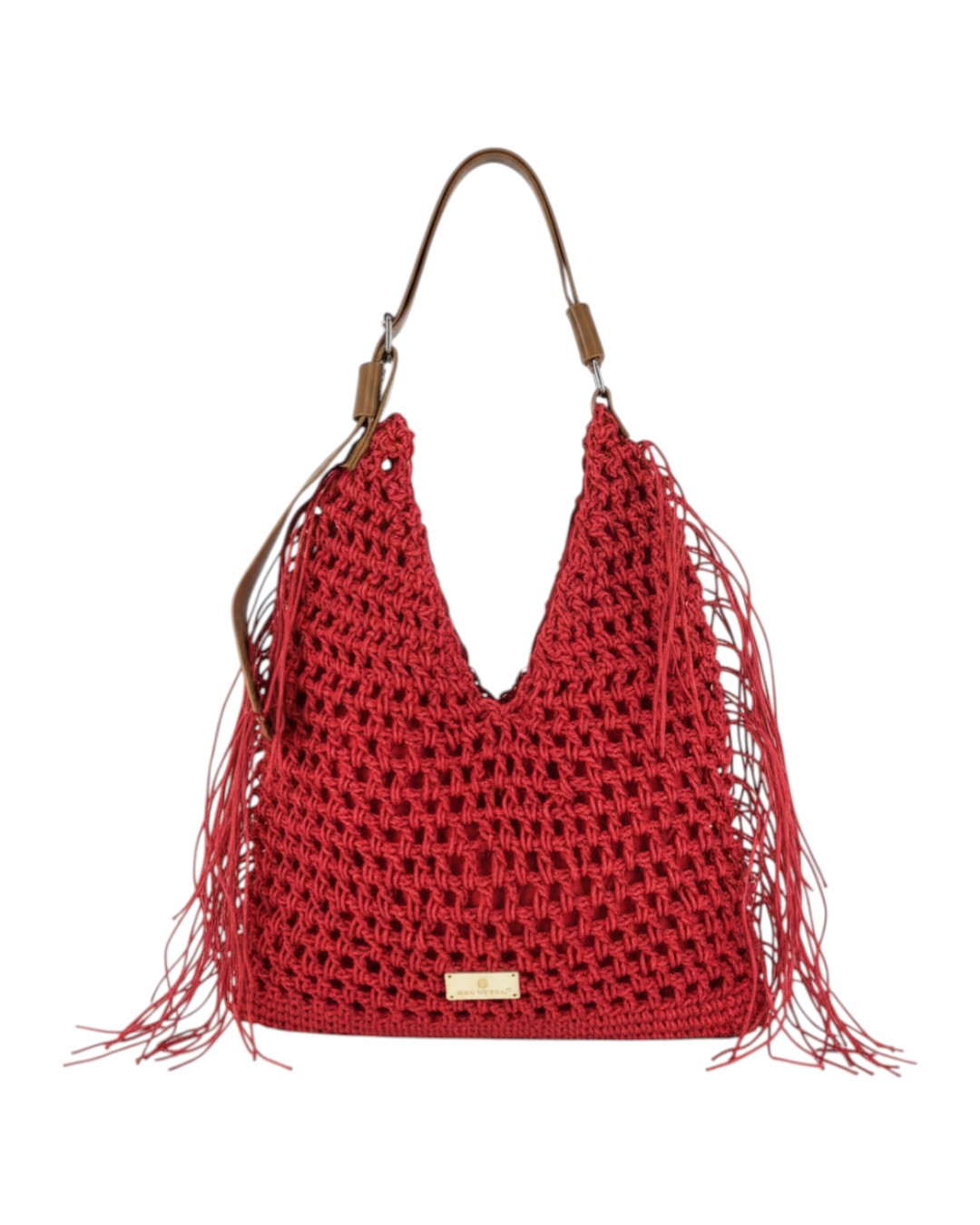 Ψάθινη τσάντα ώμου XY-2655 – Κόκκινο Ψάθινη τσάντα ώμου XY-2655 – Κόκκινο