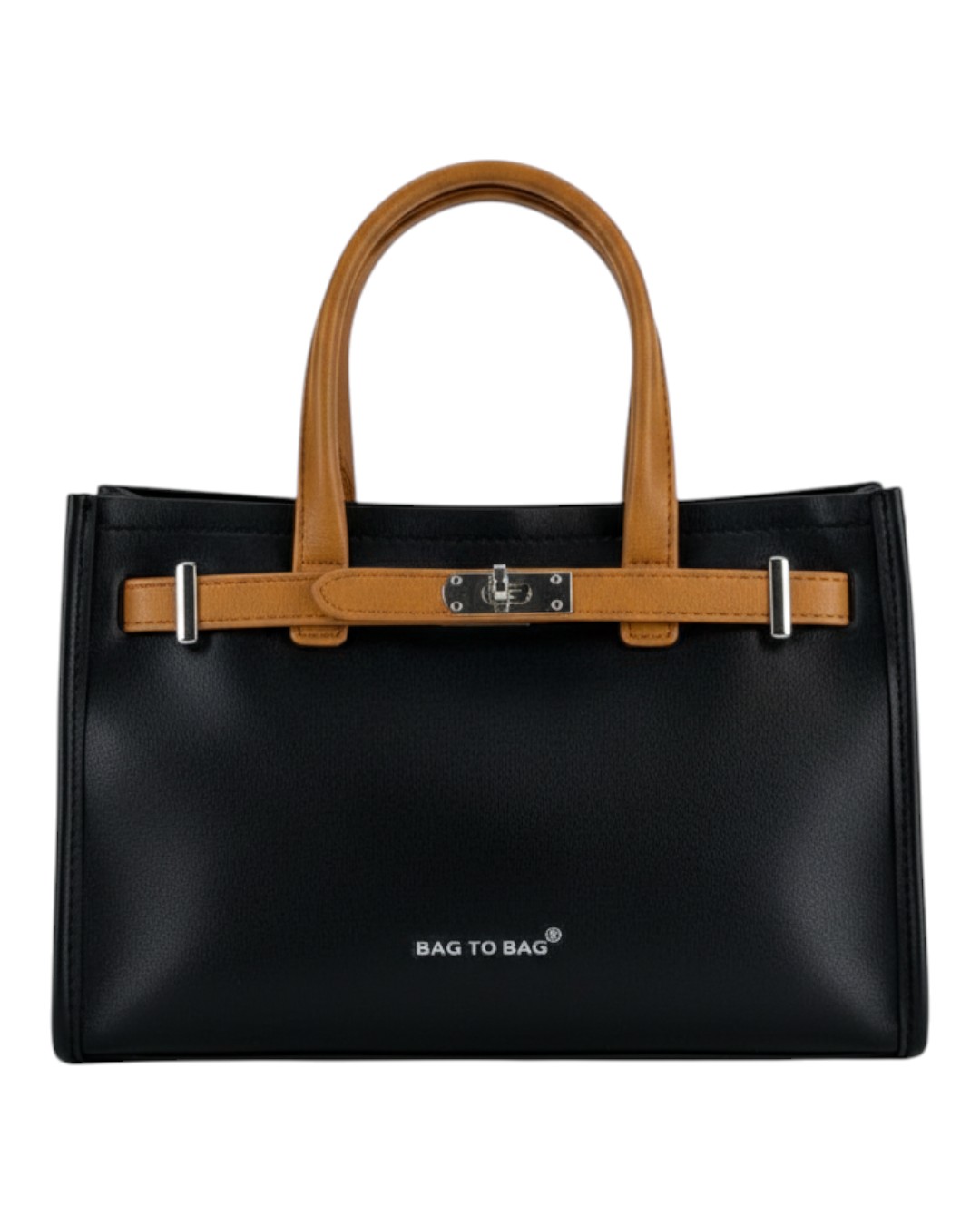 Τσάντα χειρός KX2516 – Μπέζ/Μαύρο