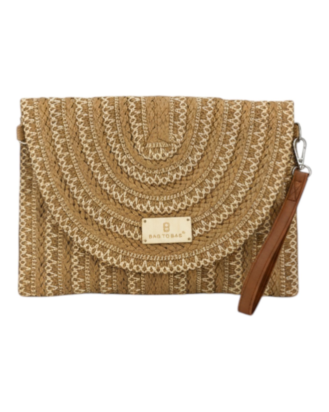 Ψάθινη τσάντα χειρός XY-2617 – Χακί