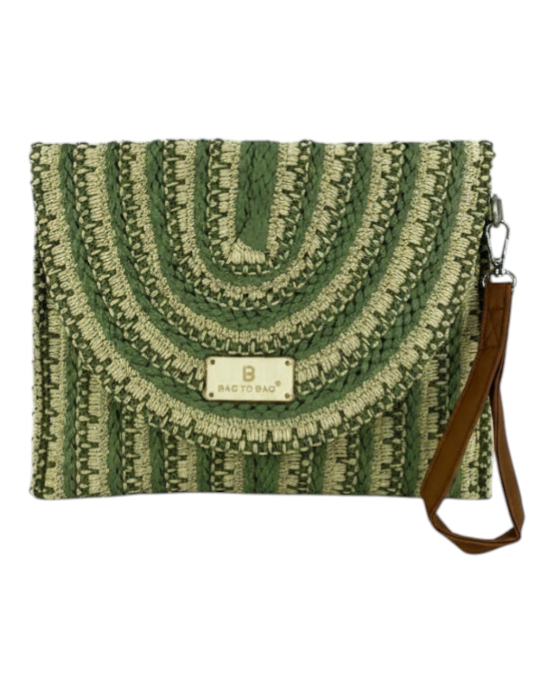Ψάθινη τσάντα χειρός XY-2617 – Πράσινο