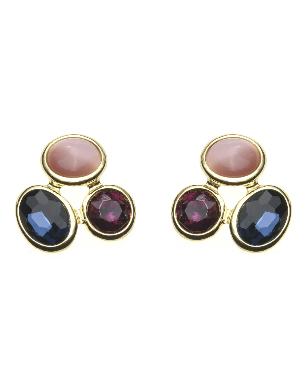 Καρφωτό σκουλαρίκι XY-3538-20 – Μπλέ