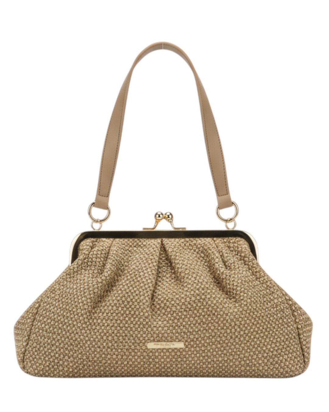 Τσάντα χιαστί J2515 – Σκούρο Μπέζ