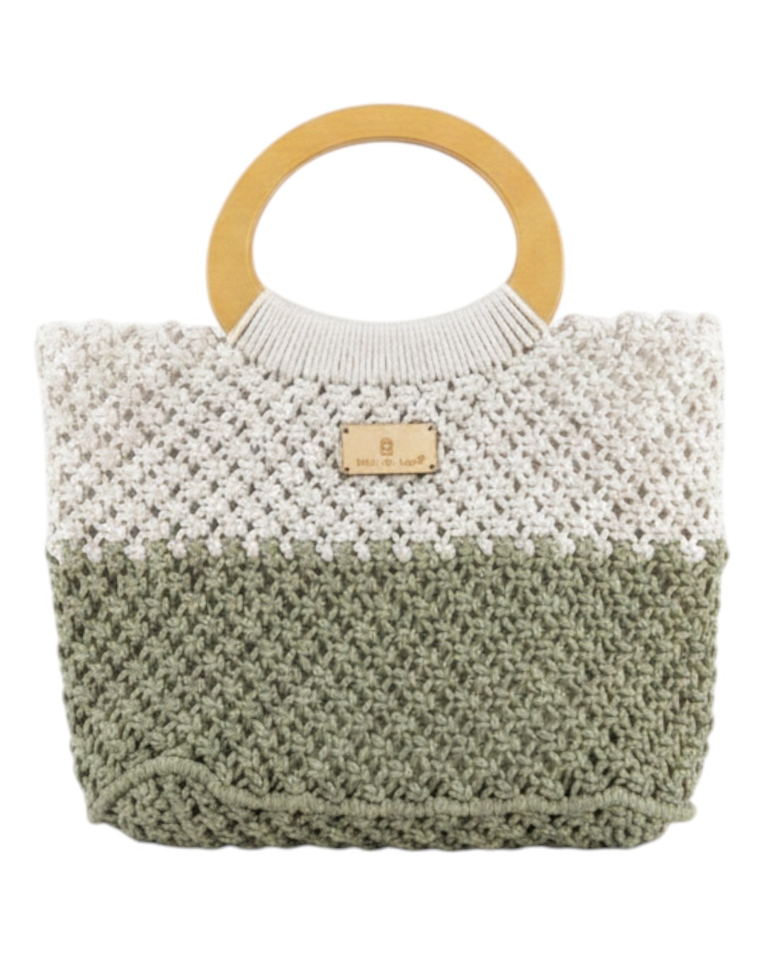 Πλεκτή Τσάντα Χειρός CN26007 – Ανοιχτό Πράσινο