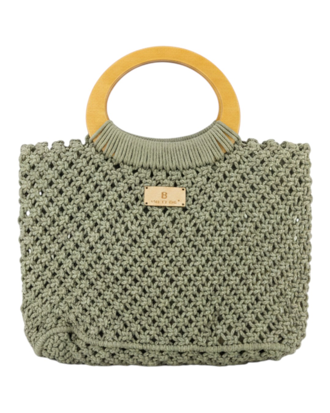 Πλεκτή Τσάντα Χειρός CN26007 – Πράσινο