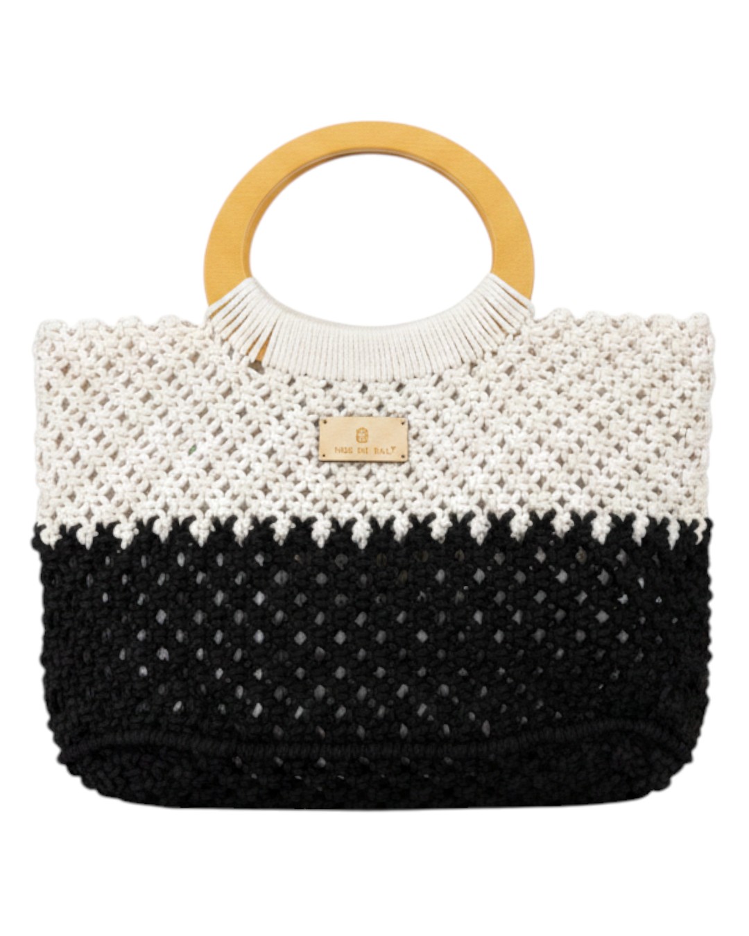 Πλεκτή Τσάντα Χειρός CN26007 – Μαύρο