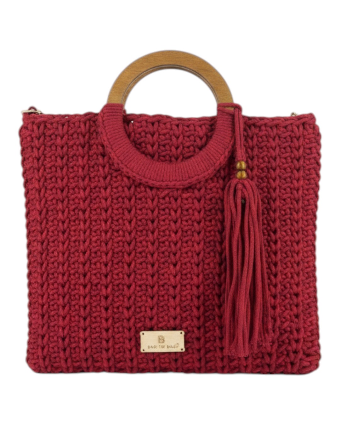 Πλεκτή Τσάντα Χειρός CN26003 – Κόκκινο