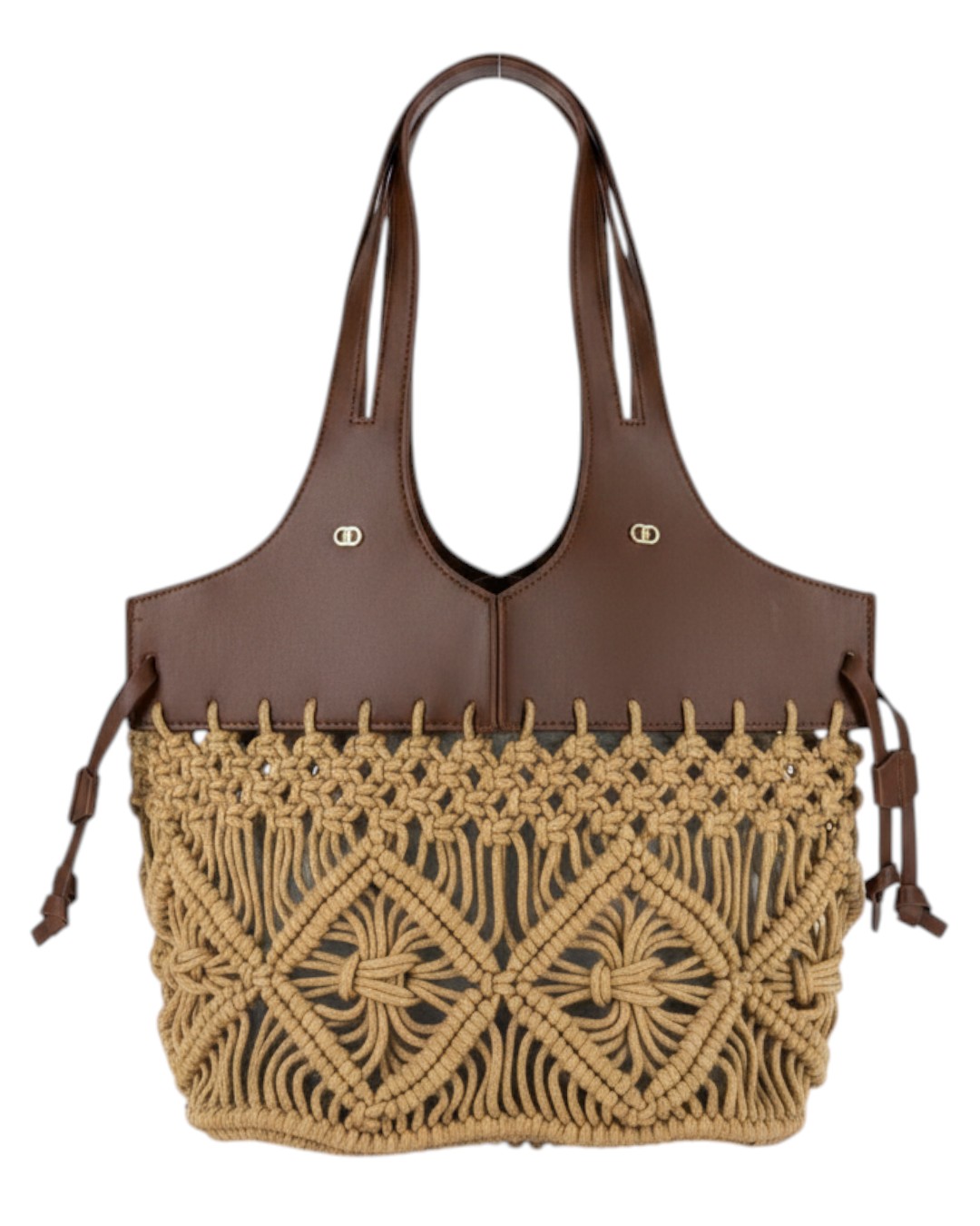 Ψάθινη Τσάντα ώμου KD-1025 – Χακί