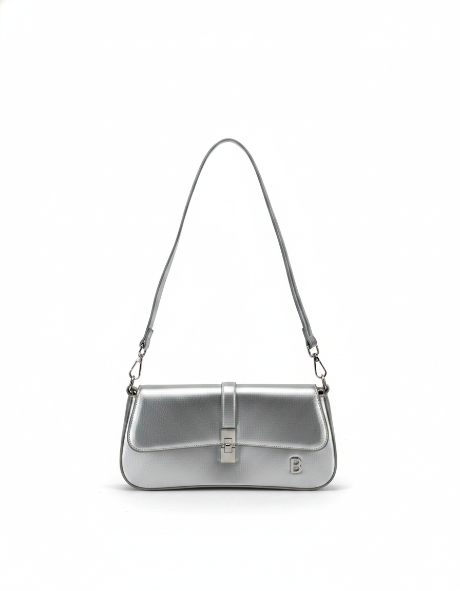 Τσάντα ώμου TZX-51119 – Ασημί