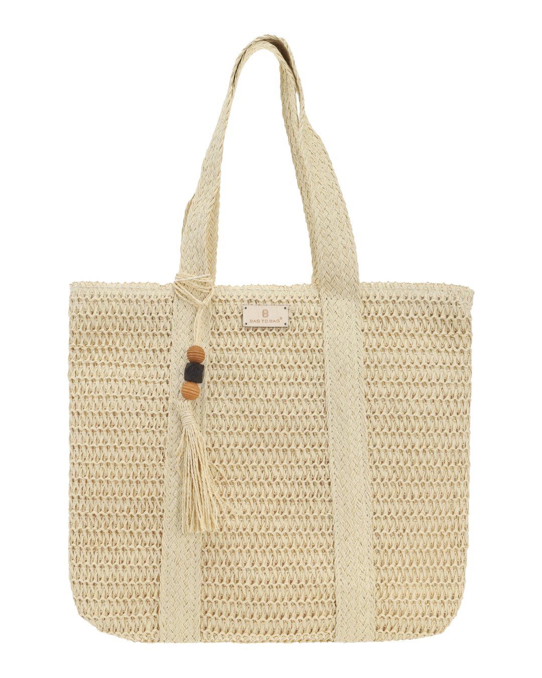 Ψάθινη Τσάντα ώμου CH-1738 – Apricot