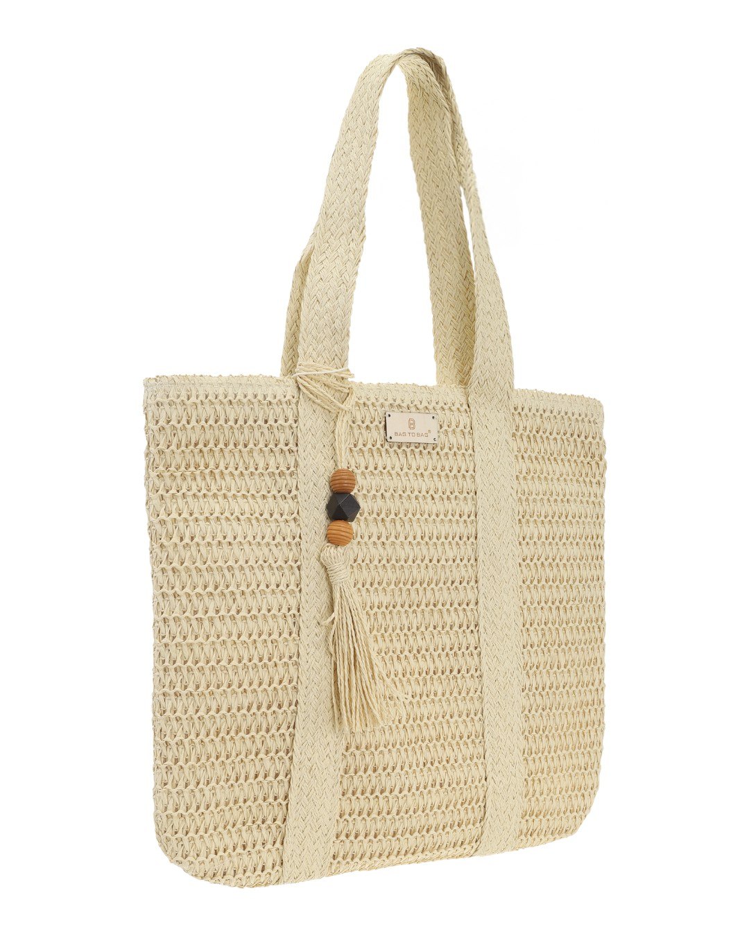 Ψάθινη Τσάντα ώμου CH-1738 - Apricot