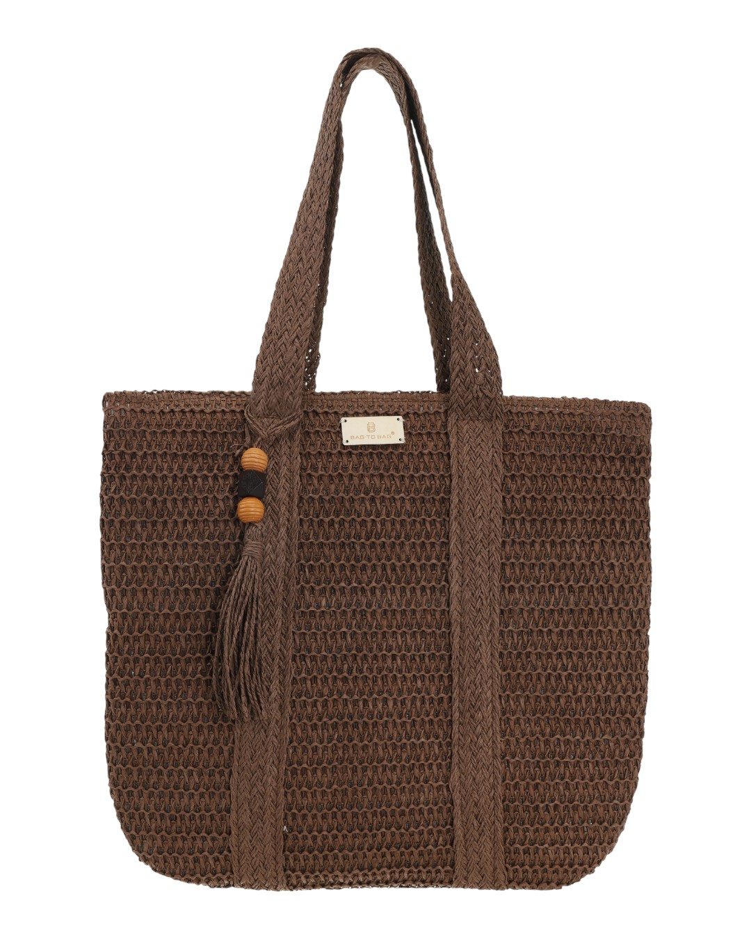 Ψάθινη Τσάντα ώμου CH-1738 – Καφέ